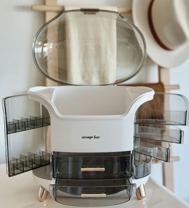 Organizer na Kosmetyki z Szufladkami – Porządek w Pięknym Stylu!