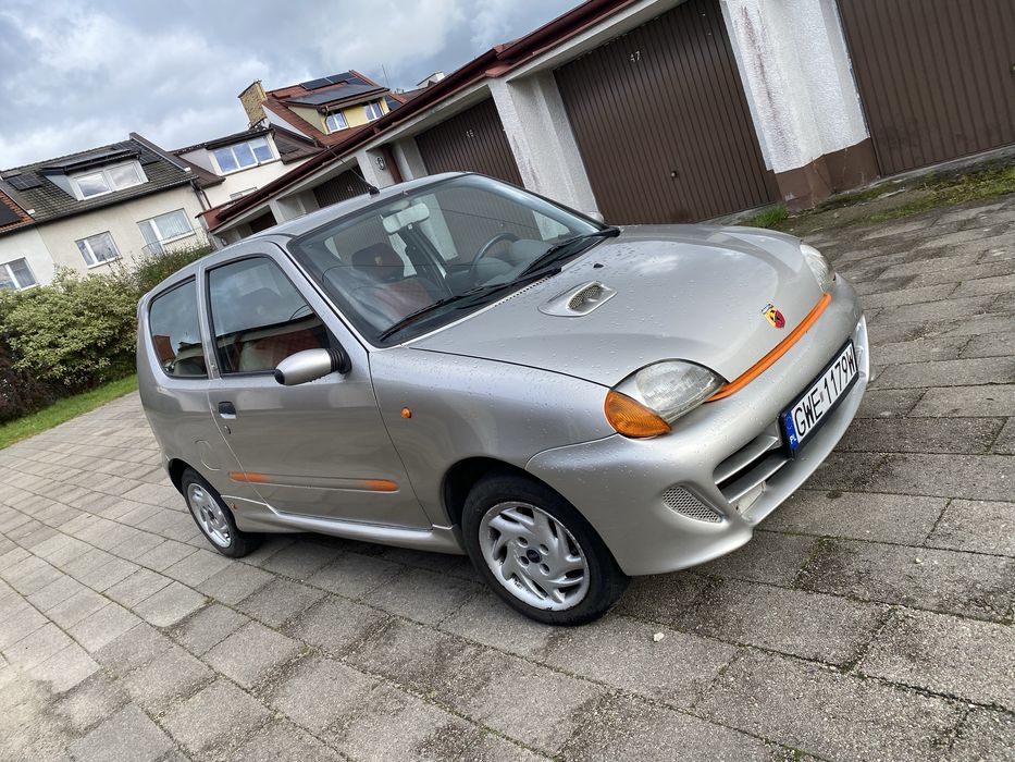 Oryginalny zadbany Fiat Seicento Sporting Abarth 1.1 wspomaganie KJS