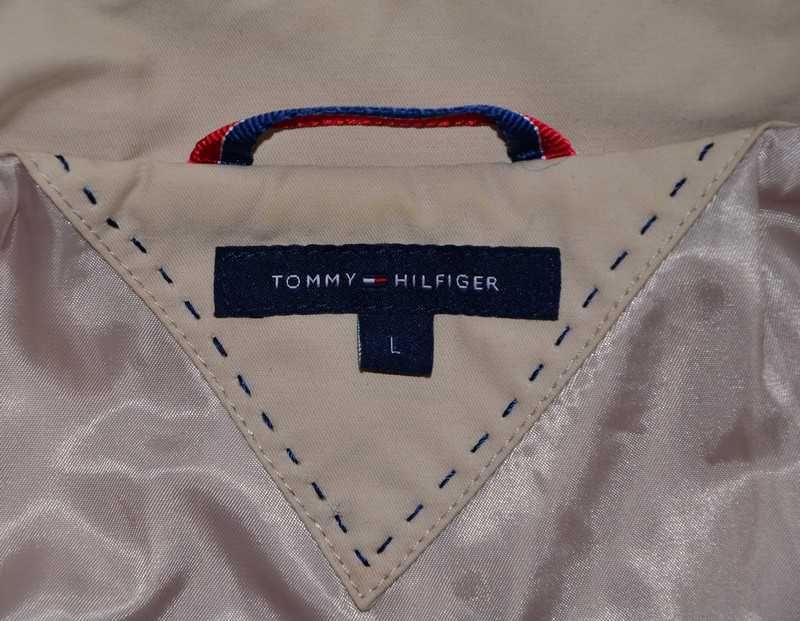 Tommy Hilfiger elegancki damski trencz płaszcz _ L