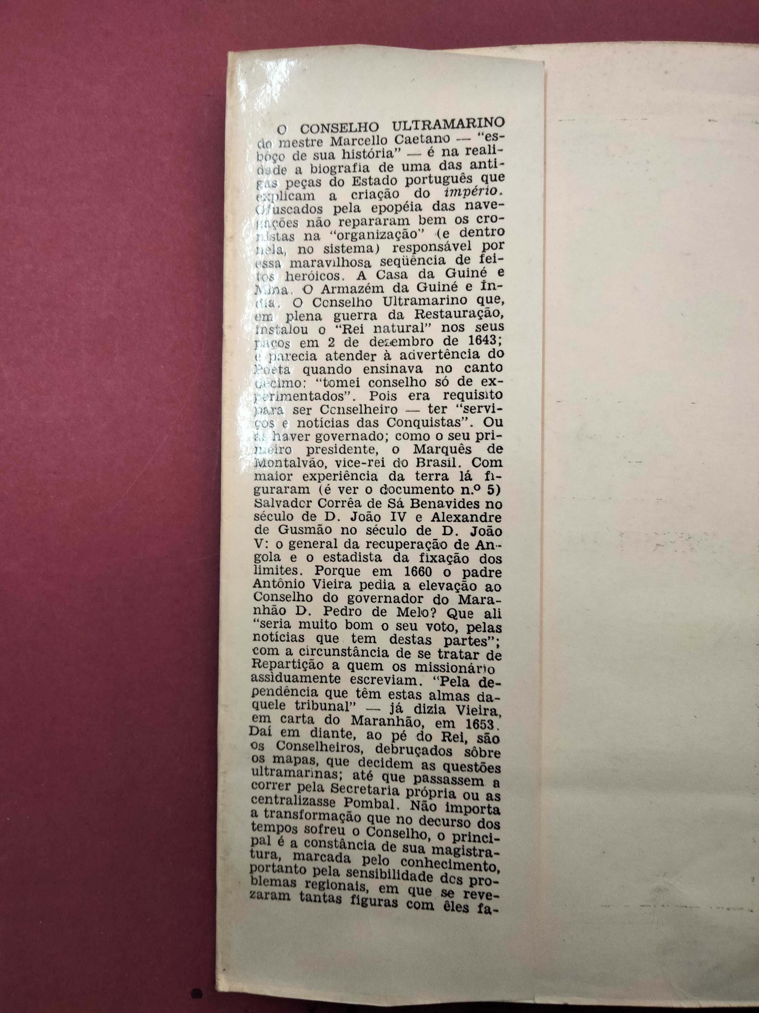 O Conselho Ultramarino - Marcello Caetano