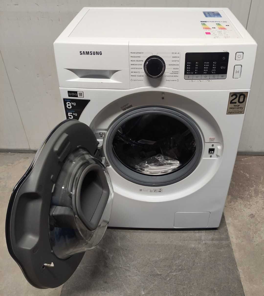 Pralko-suszarka SAMSUNG WD8NK52E0ZW AddWash Slim 8/5kg OUTLET 16GG12N