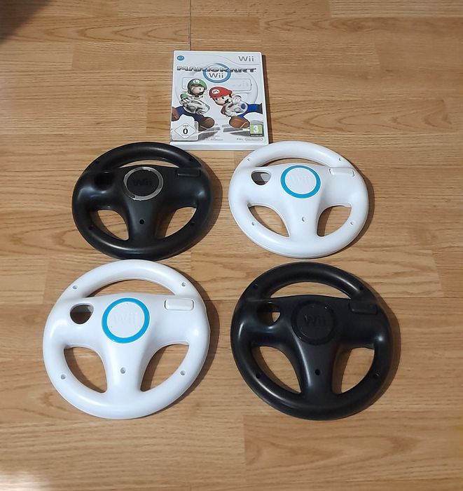 Volante Wii + Jogo Mario Kart Wii (Nintendo Wii/Wii/Wii U)