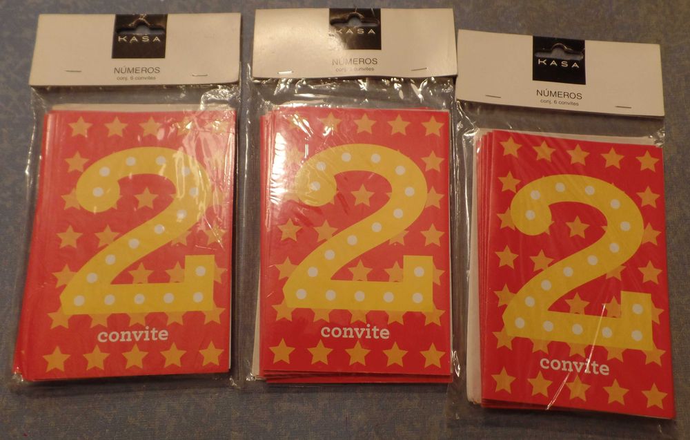 Conjunto de Convites de Aniversário 2 Aninhos (BOX)