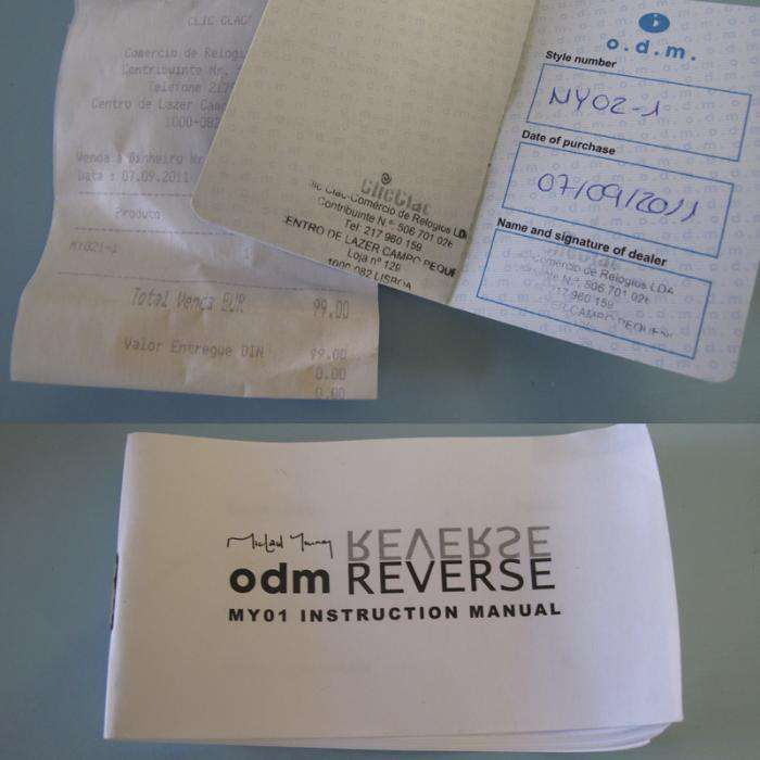 Relogio ODM Reverse - Michael Young - Edição Limitada