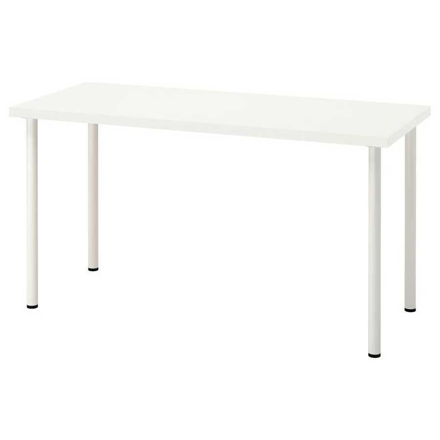 Mesa Branca Secretária Ikea 140x60x73 cm