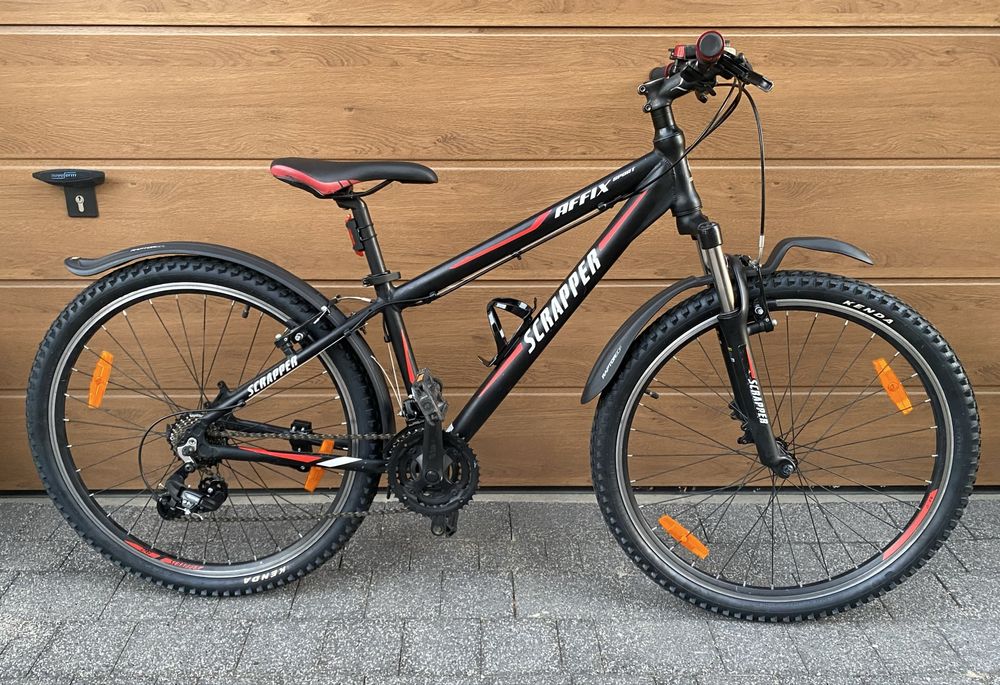 Rower Kross Affix Sport Scrapper XS 26” czarno-czerwony