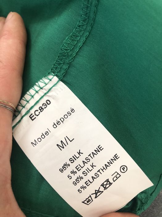 Garnitur jedwabny jedwab M vintage retro 100%