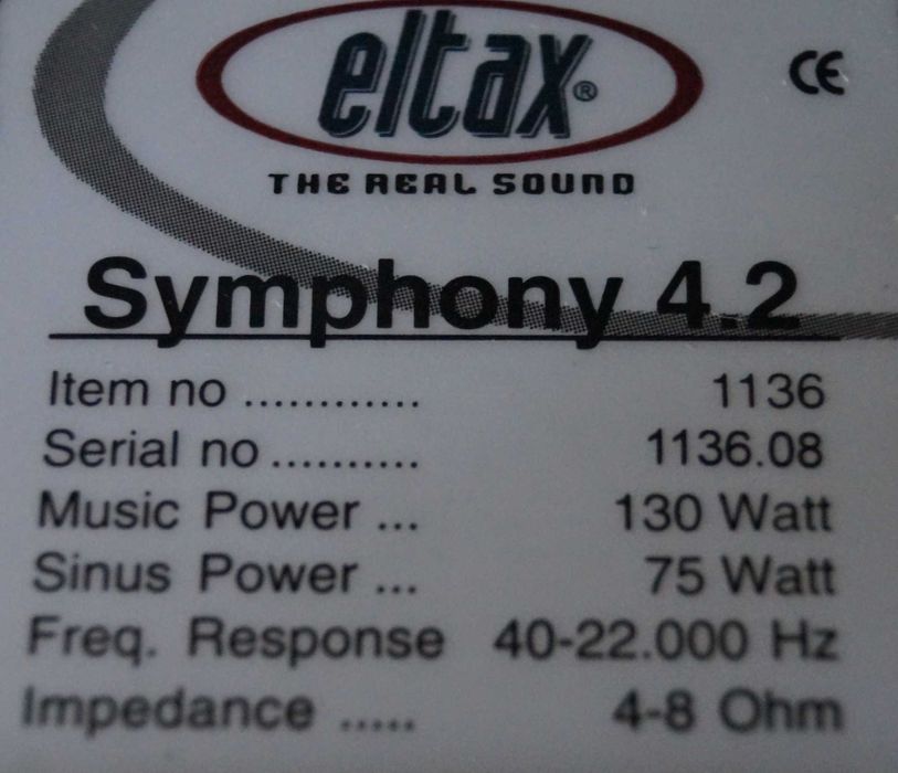 Głośniki eltax symphony 4.2 * Tonsil Maestro II