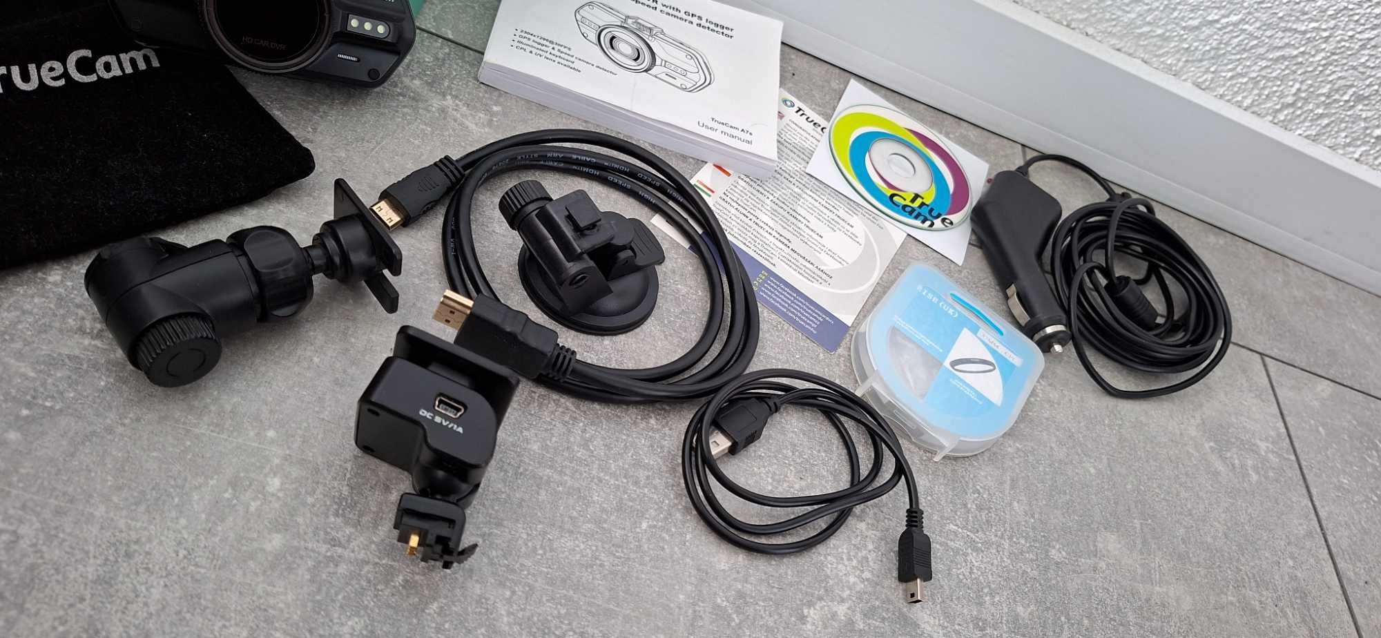 Wideorejestrator TrueCam A7s / komplet /