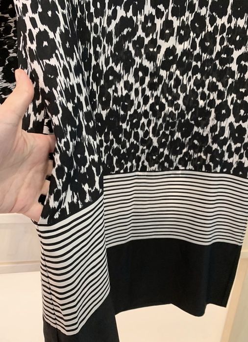 Sukienka Zara Basic paski panterka rozmiar S