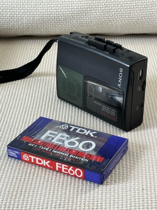Walkman Dyktafon  SONY TCM-S65 TCM S65. Pudelko instrukcje.