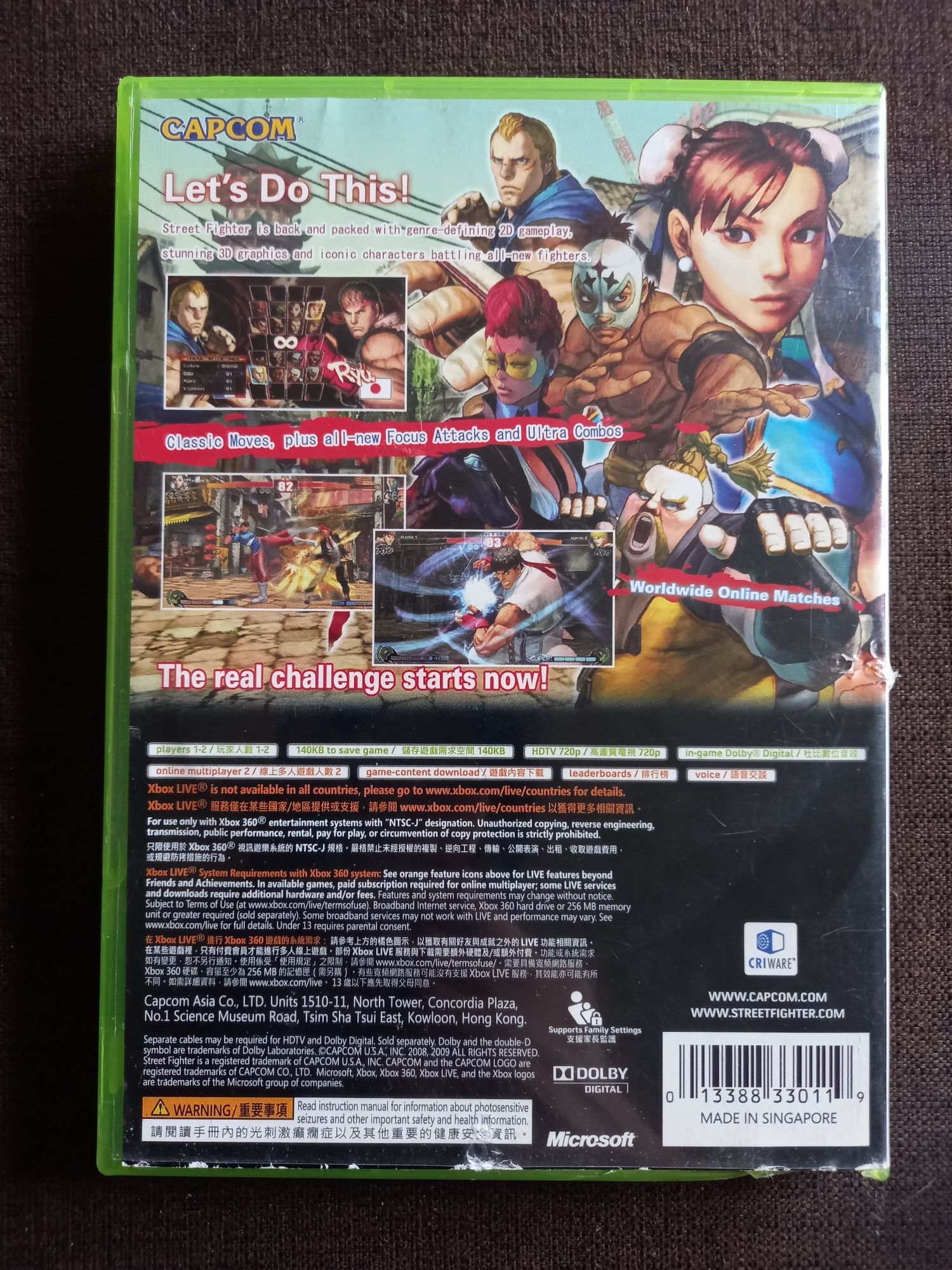 Gra Street Fighter 4 na konsolę zbox 360