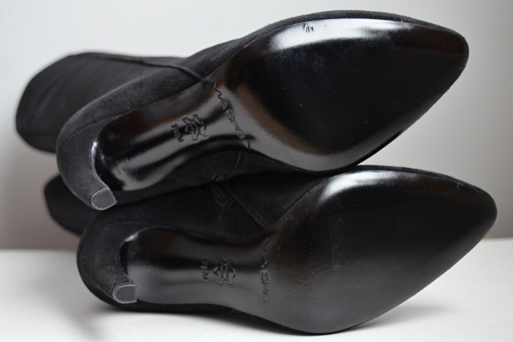 ZAMSZOWA POEZJA kozaki szpilki Via Spiga Bethany calutkie ze skóry 41