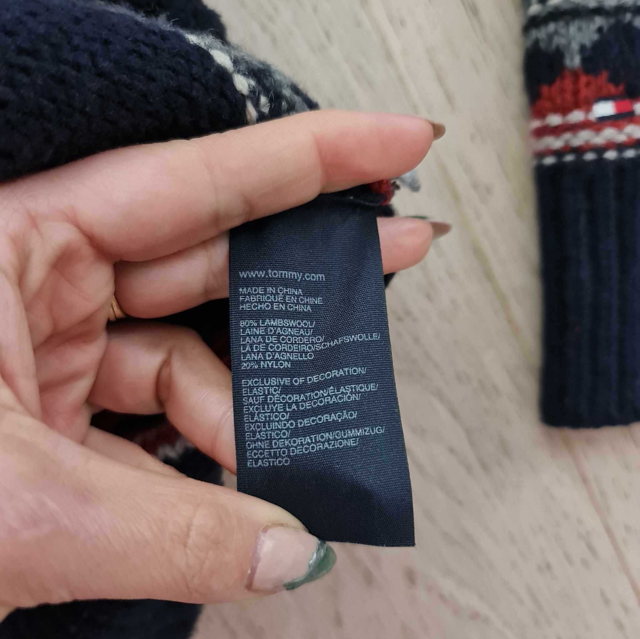 Tommy Hilfiger XXL sweter męski wełniany