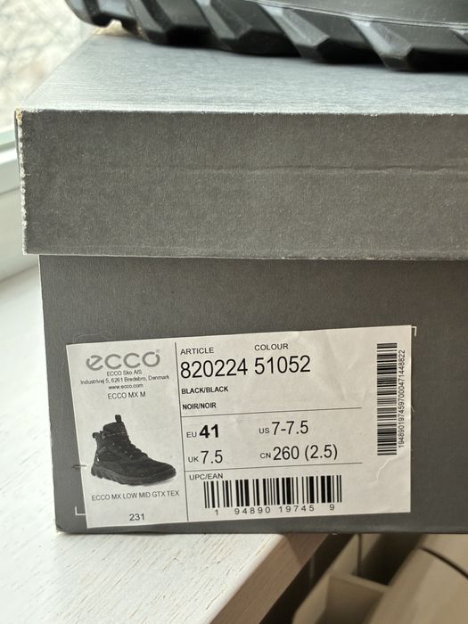 Зимние ботинки Ecco р.41 (как новые)