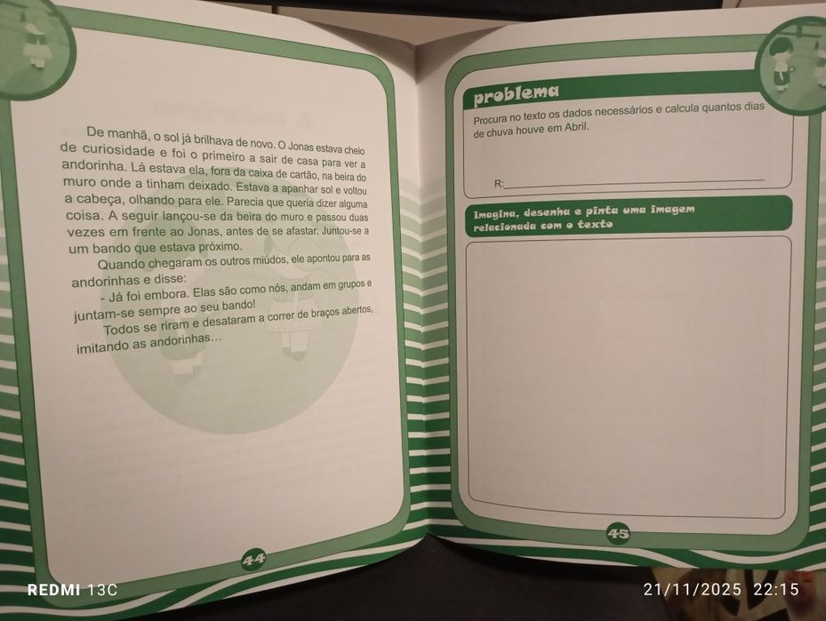 Livro " histórias com problemas"