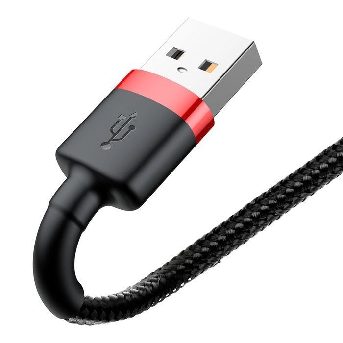 Baseus Cafule kabel USB / Lightning QC3.0 2A 3M czarno-czerwony