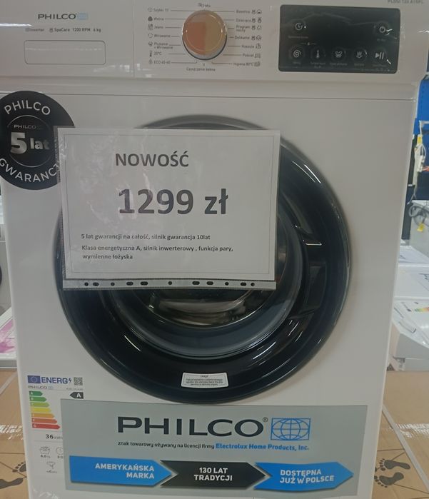 Pralka wolnostojąca Philco PLDSI 126 A15 gwarancja 5 lat