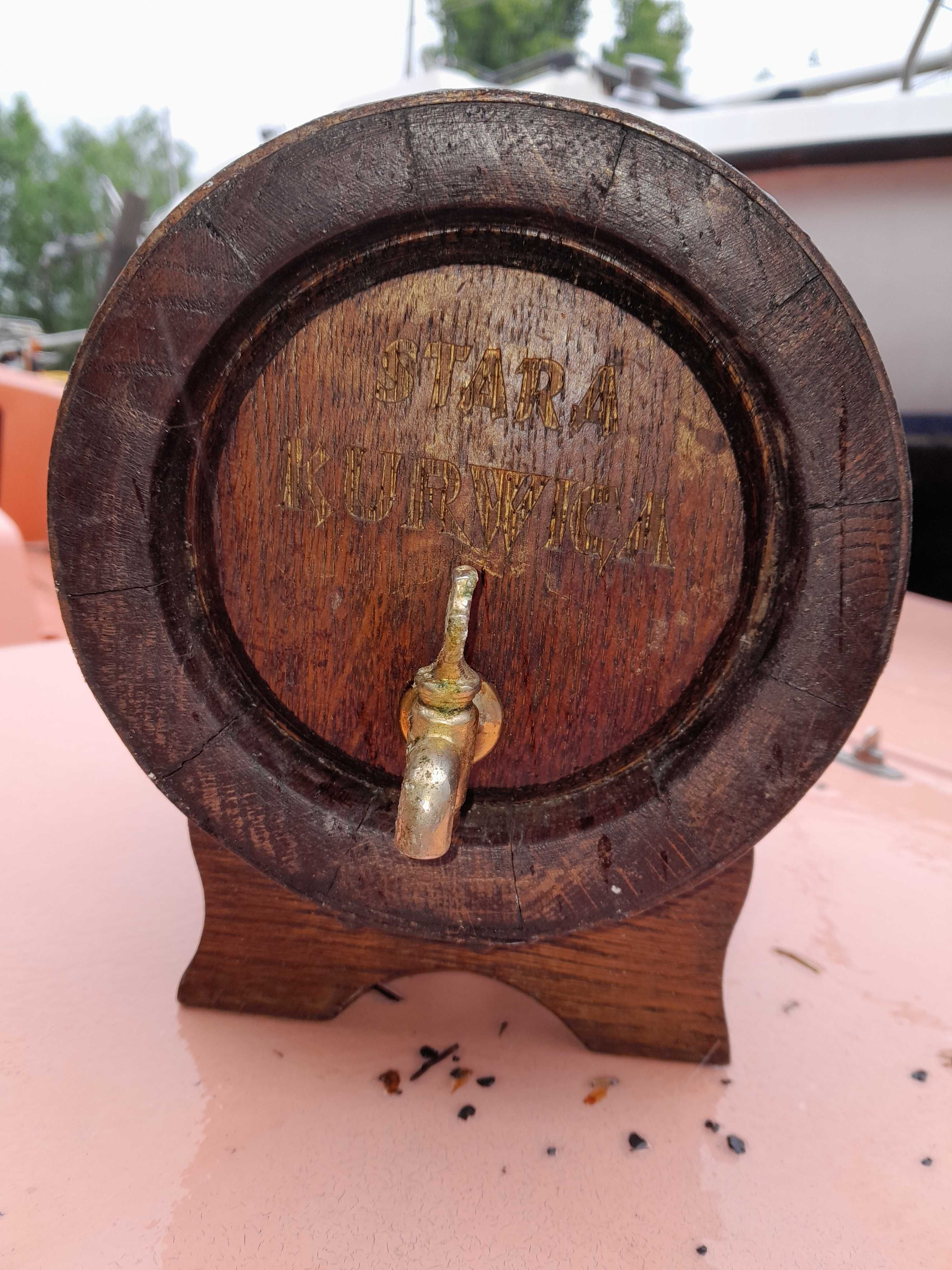 Beczka mała kurnwica na alkohol ozdoba