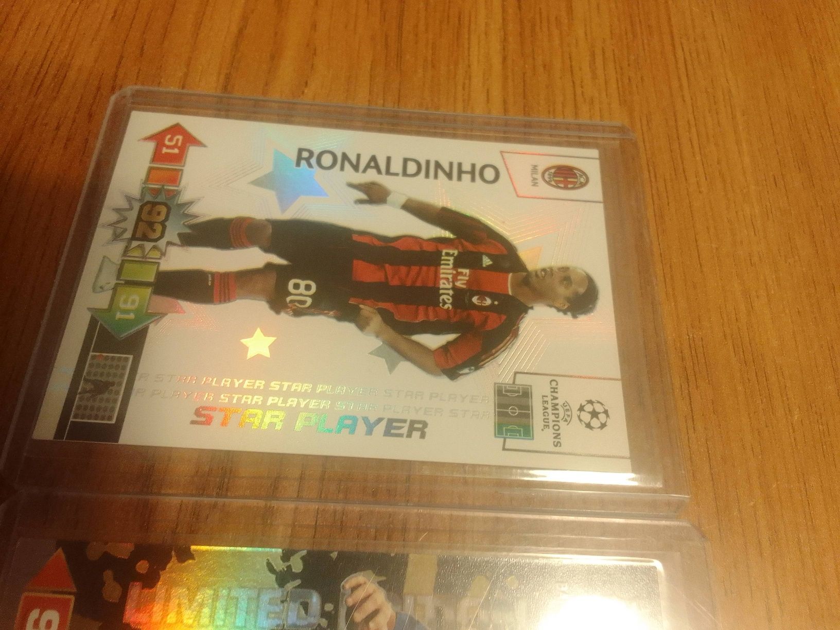 Karty piłkarskie panini Ronaldinho Messi