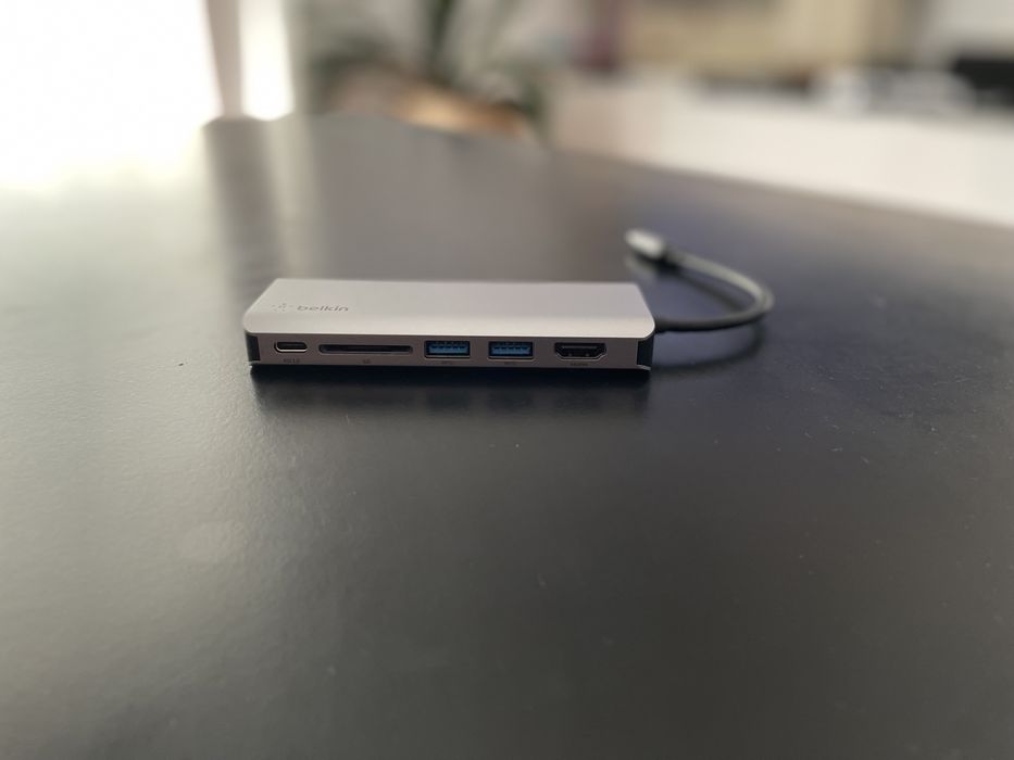 Hub BELKIN USB-C (USB 3.0 - USB-C - HDMI - Ethernet - 6 Portas - Cinze64283892273155122