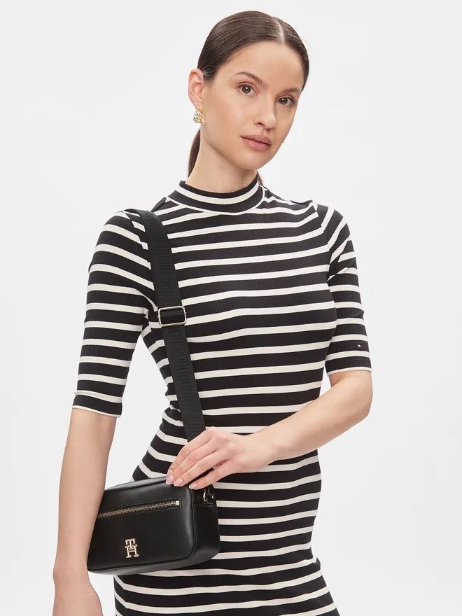 Tommy Hilfiger Сумка Iconic Tommy Camera Bag AW0AW14873 Чорний