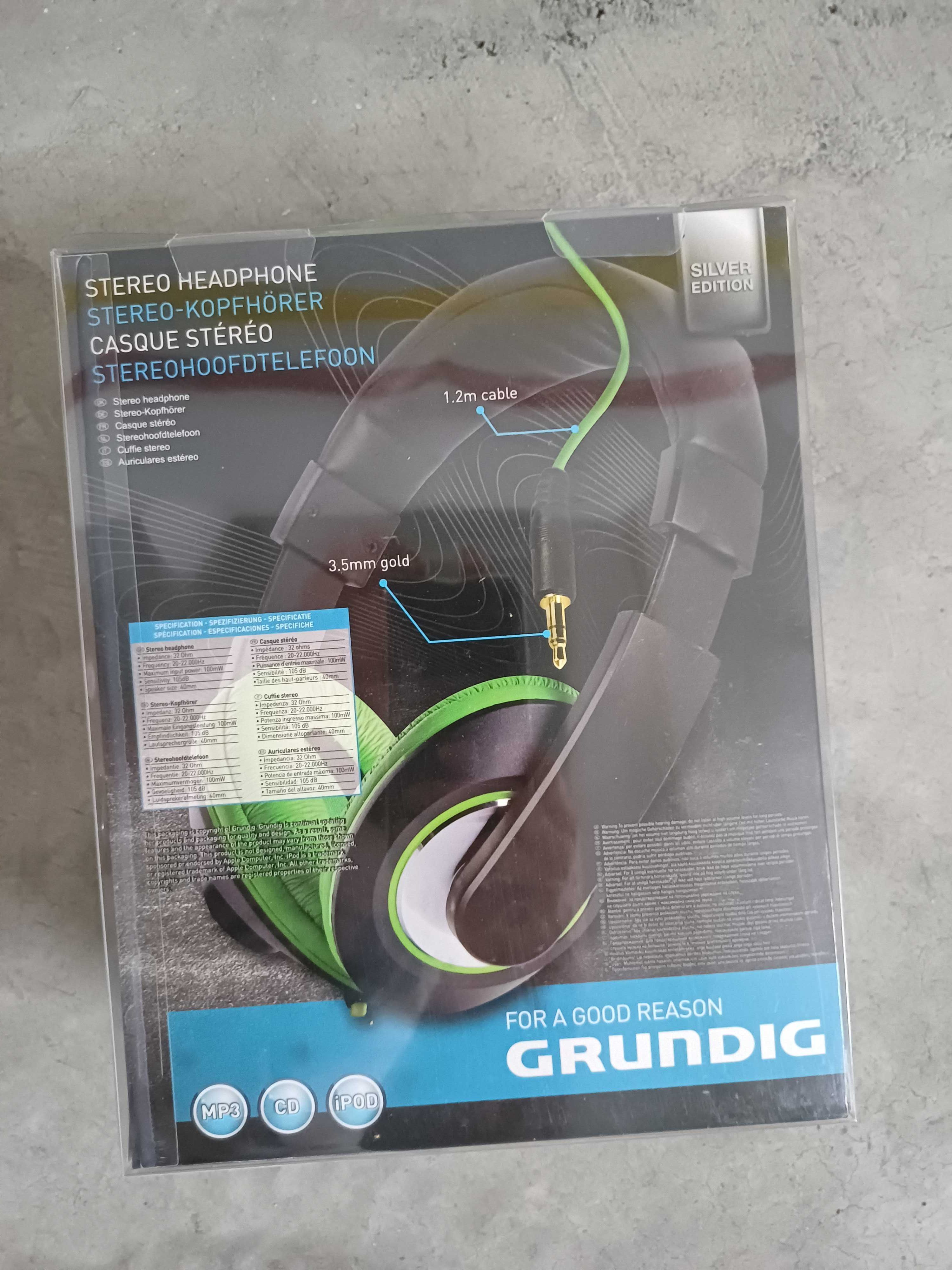 Headphones stereo grundig com fios