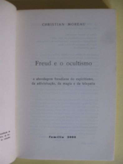 Freud e o Ocultismo de Cristian Moreau