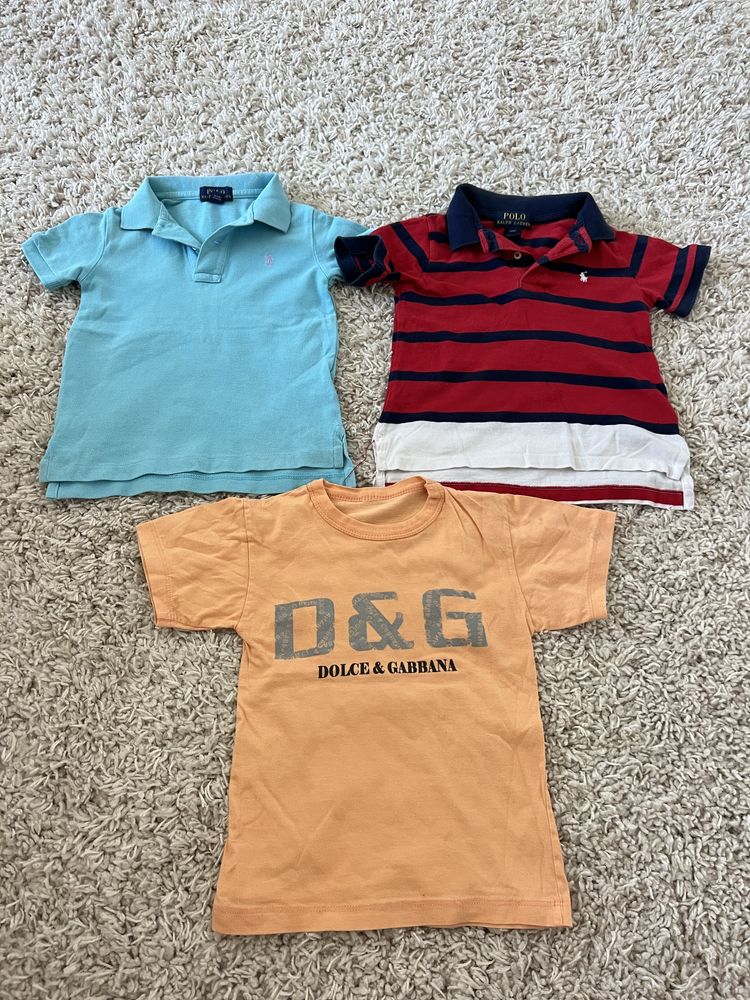 Футболка Polo Ralph Lauren, Dolce Gabanna  на 2-3 роки