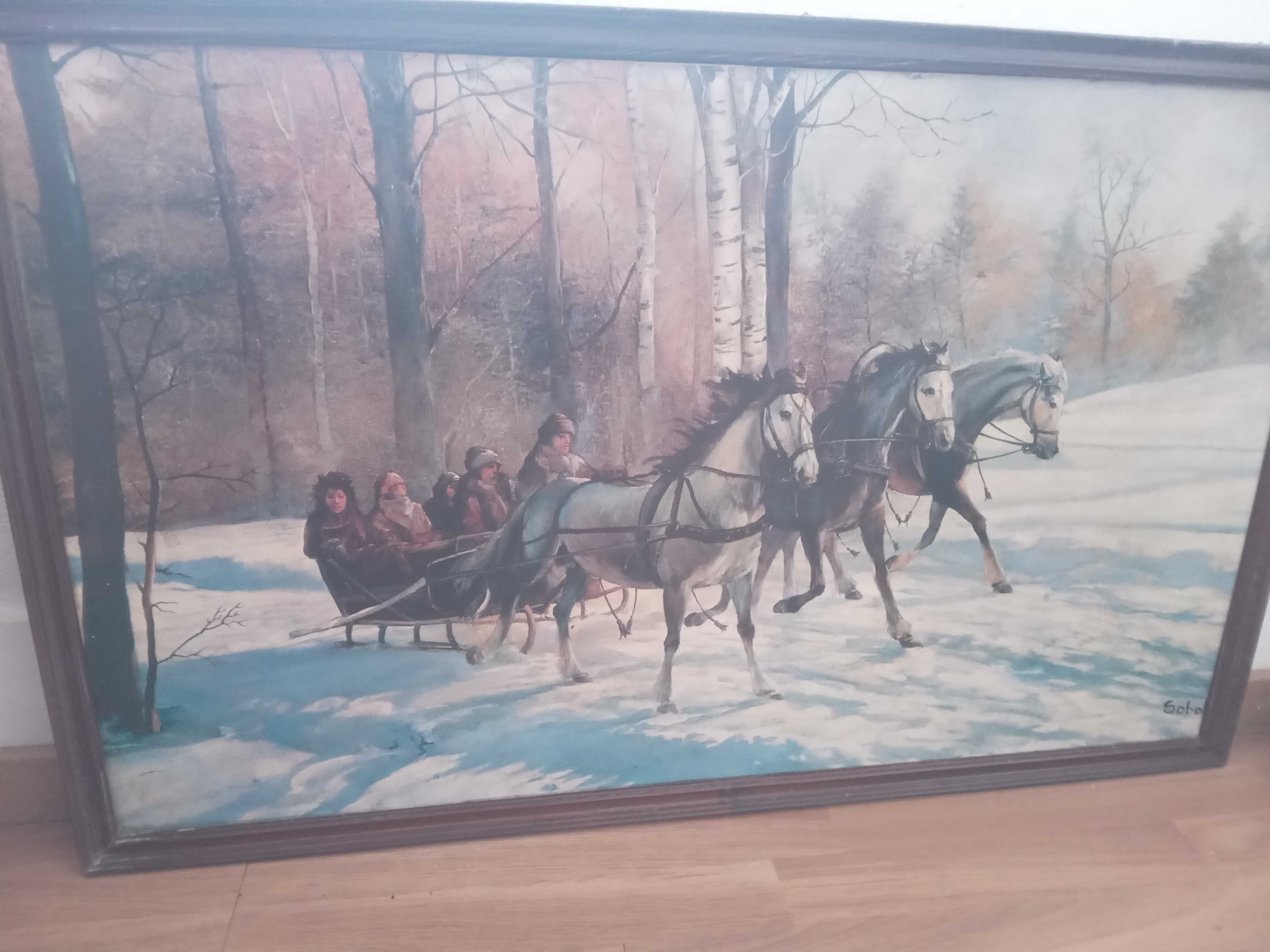Quadros para decoração pintados à mão. 65/105 cm.