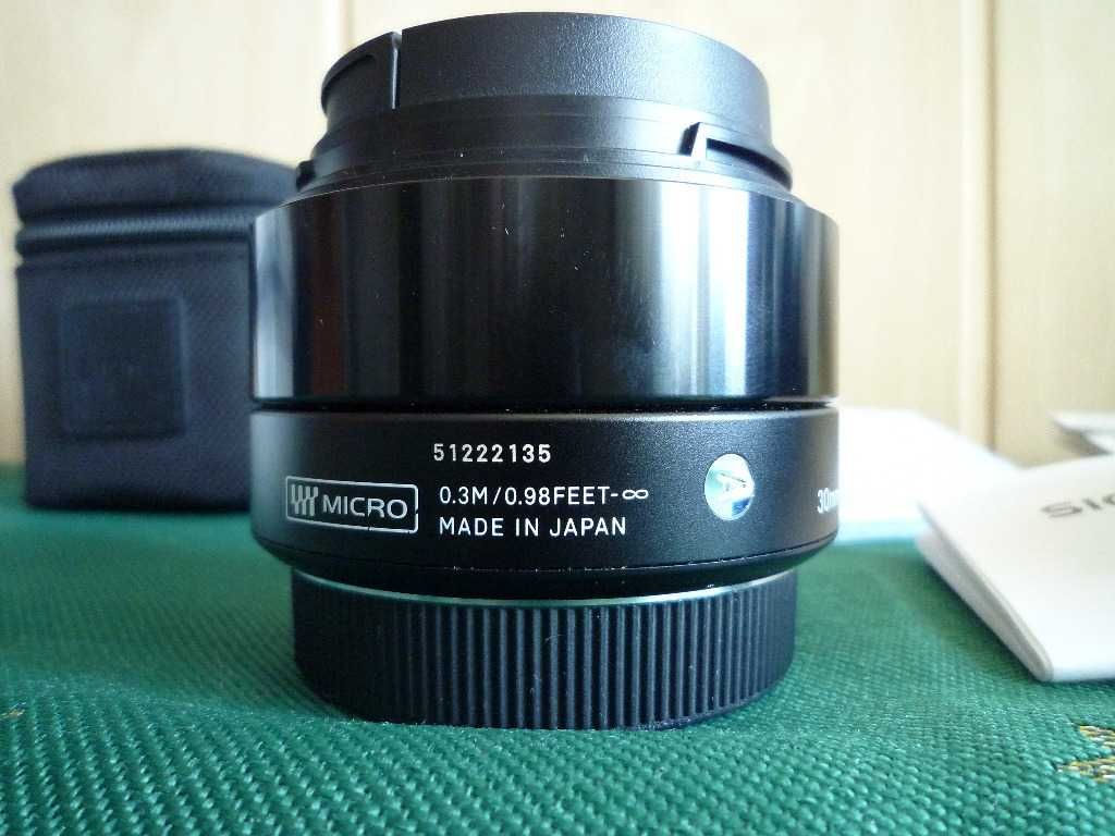 Sigma A 30 mm F-2.8 DN Micro 4/3,  sample, praktycznie nowy,