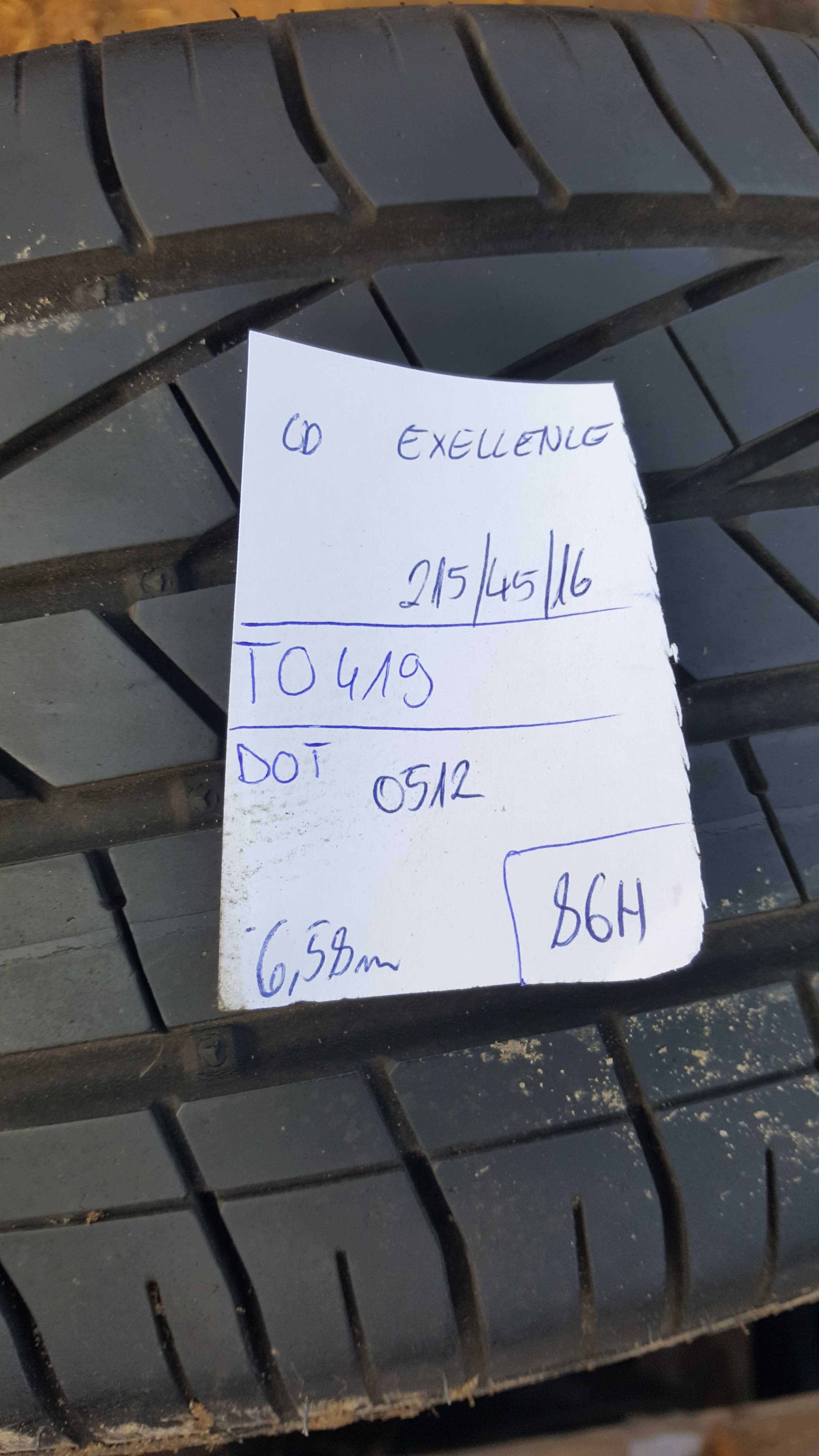 [2szt] Goodyear 215/45 r16 Lato /// 6,2mm!!! MONTAŻ
