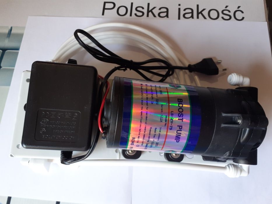 Помпа - насос (новая) в сборе на планке для обратного осмоса 75G