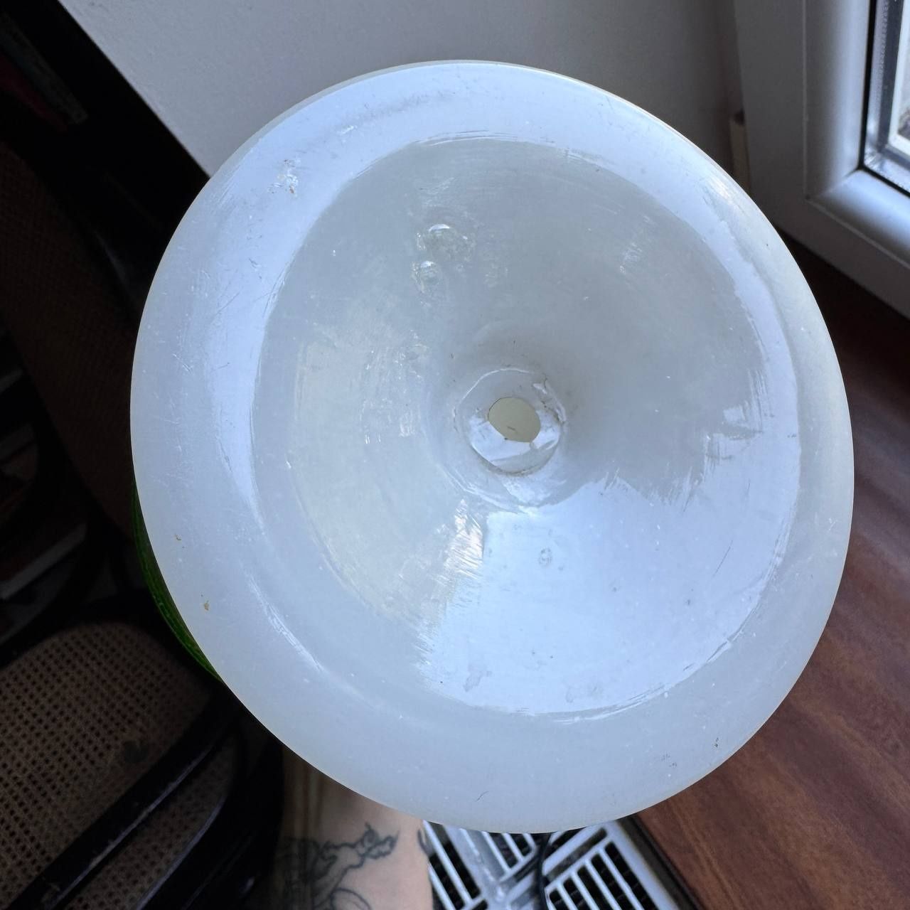 Lampa naftowa Szklana PKP XIX pocz XX wieku