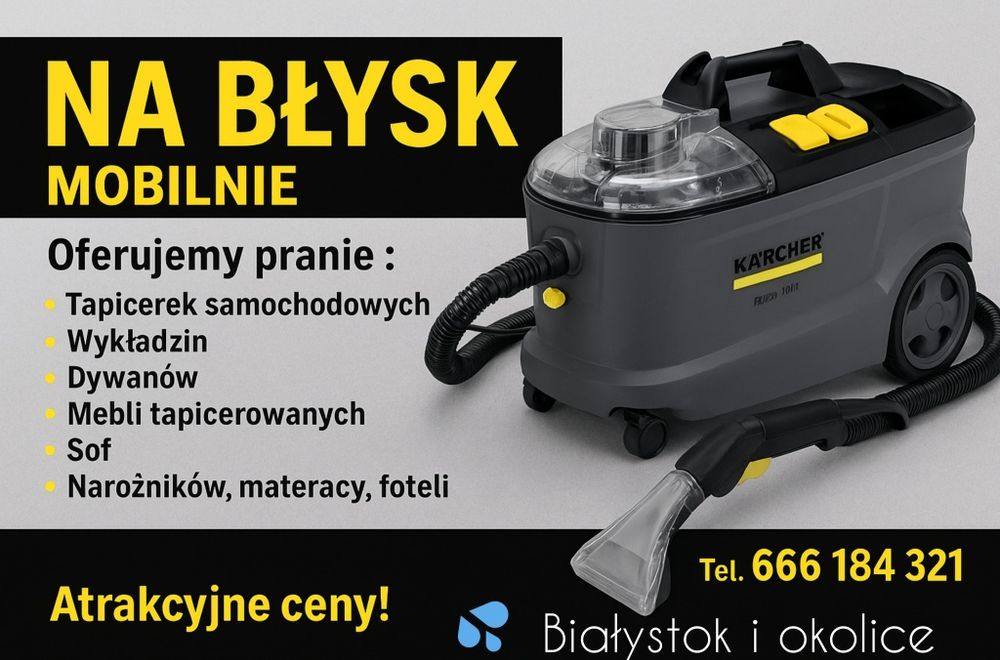 Pranie tapicerki, dywanów, sof, narożników – Białystok i okolice