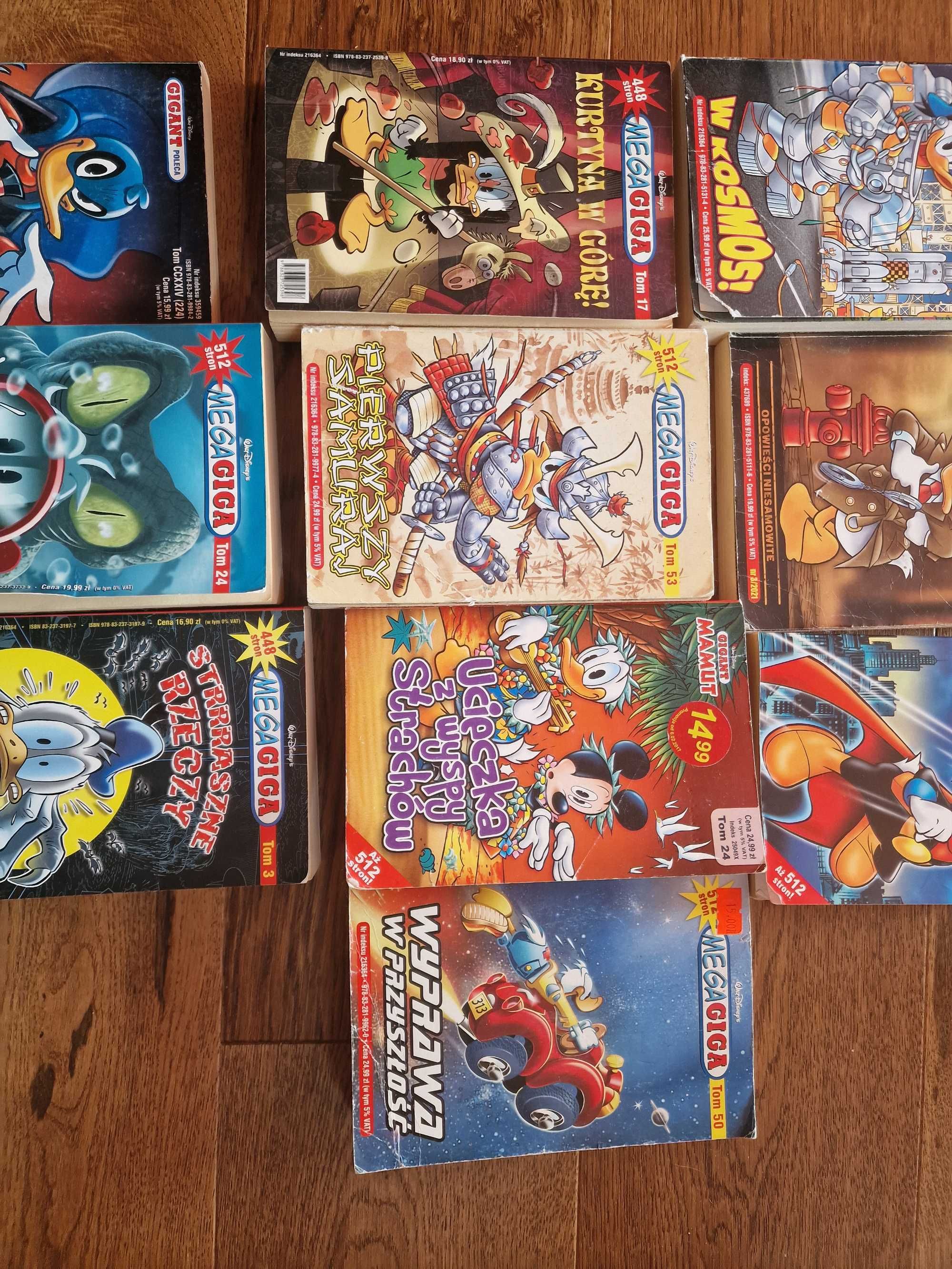 zestaw komiksów kaczor donald gigant 10 sztuk
