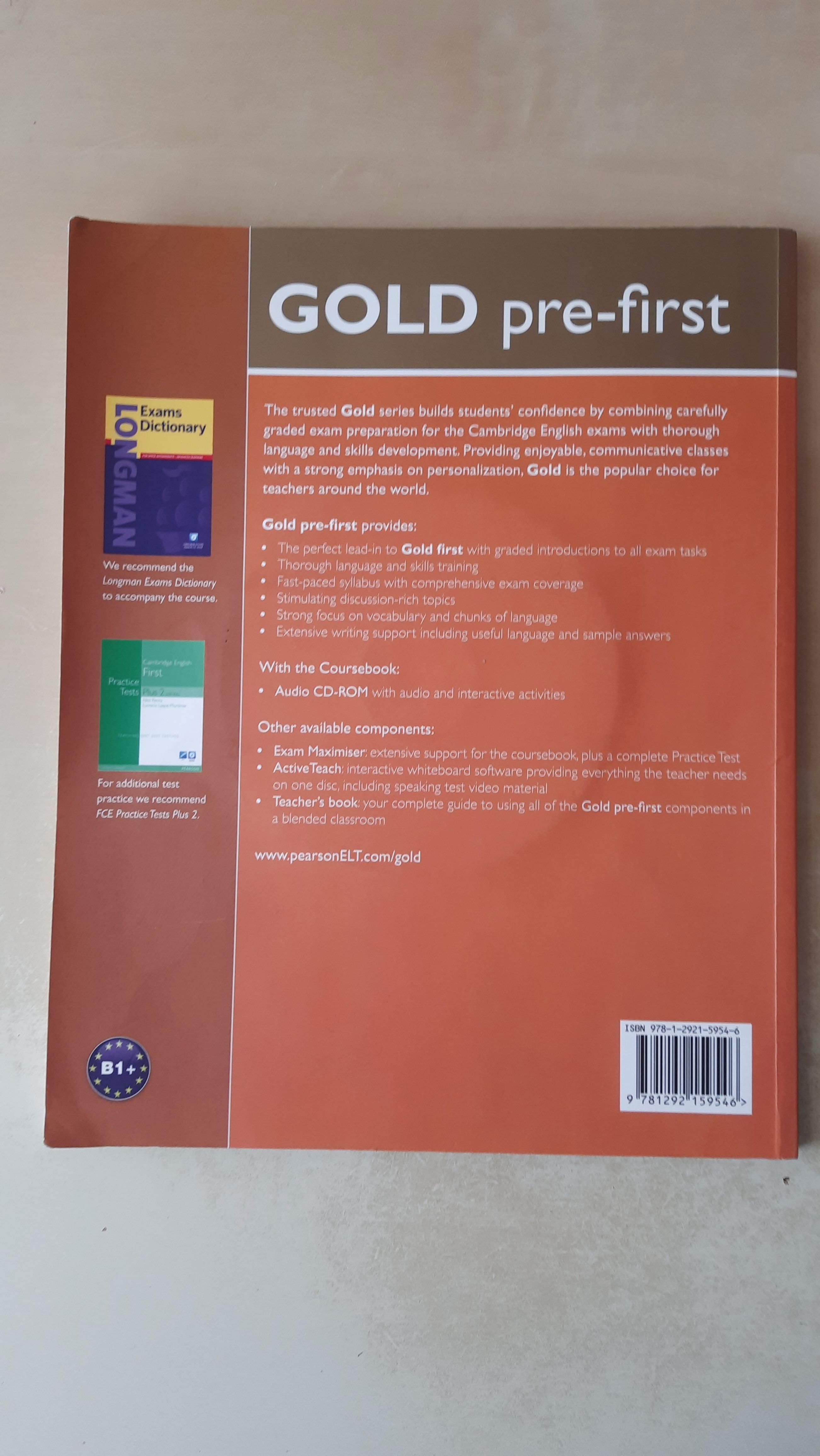 Gold Pre-first Coursebook com CD