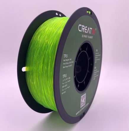 CREAT3D TPU-95A 3D філамент 1,75 мм 1 кг Зелений