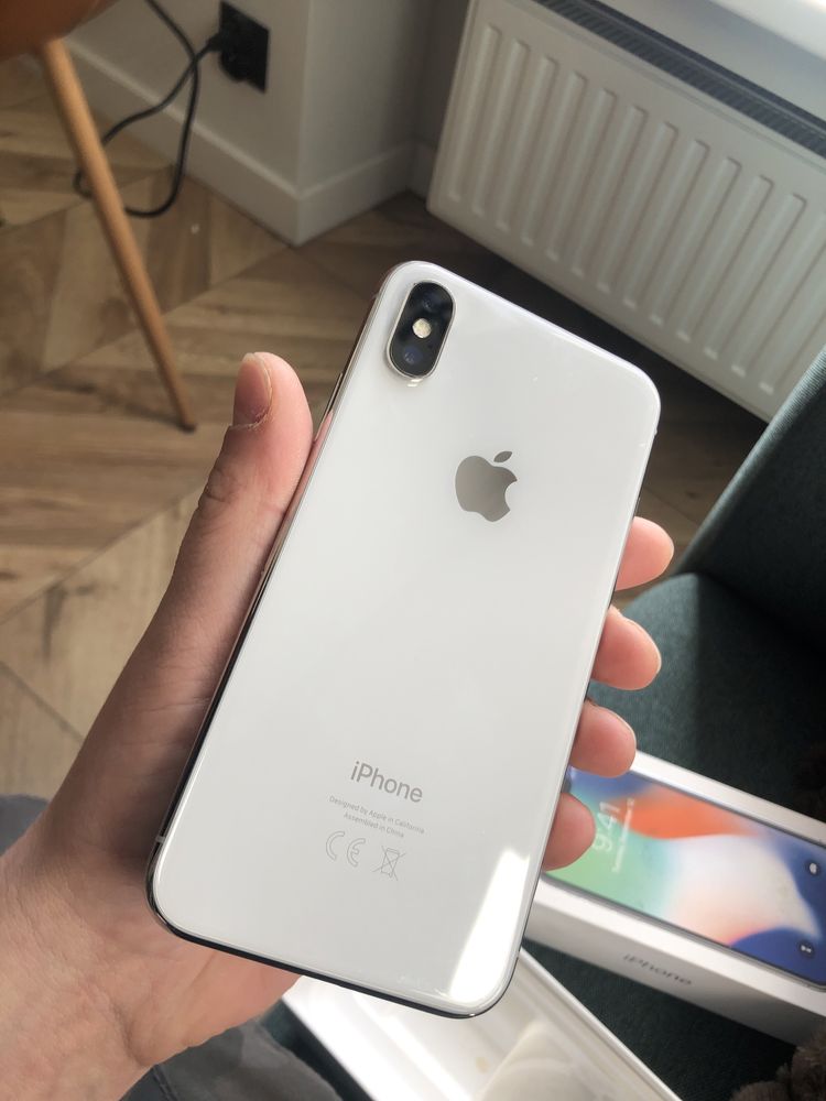 iPhone X 256Gb White/Silver w idealnym stanie!