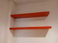 Prateleira Ikea vermelha