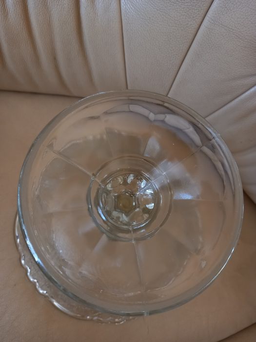 Piękna Duża Patera Owocarka na stopie "Medaliony" HSG Ząbkowice NOWA