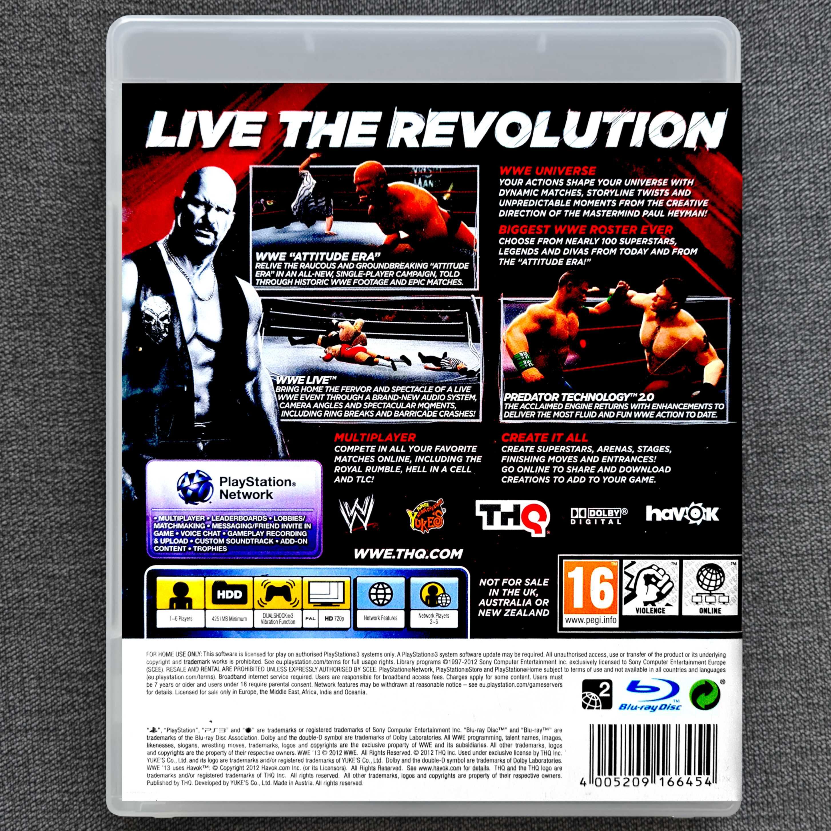 W13 W2K13 W WWE 2K13 WWE2K13 WRESTLING Ps3 13 Stan Bardzo dobry