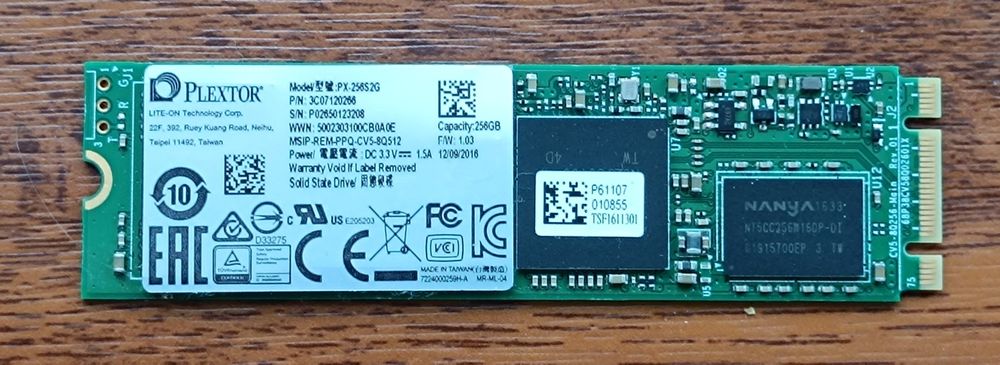 Dysk SSD 256GB M.2 Plextor