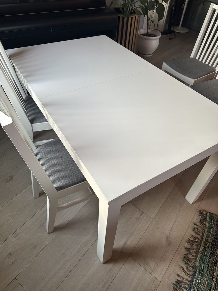 Ikea Bjursta stół biały rozkładany bardzo duży  Gdańsk