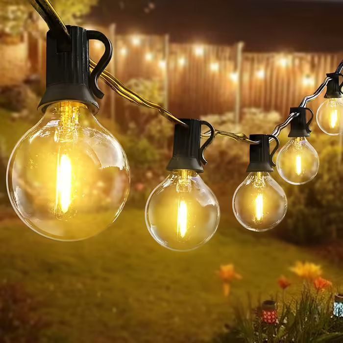 Вулична ретро гірлянда 9 м 15+ 1 LED лампочка