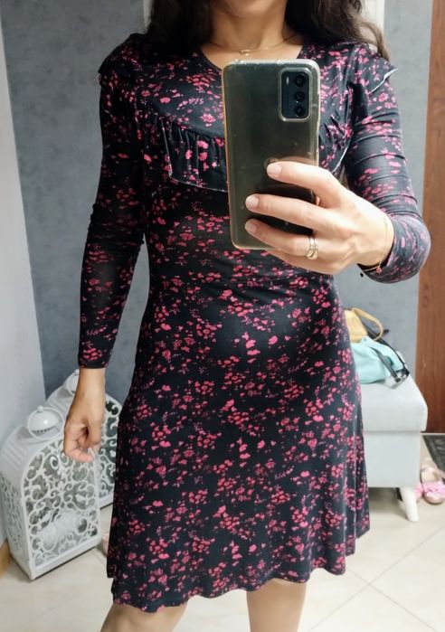 Urocza kobieca sukienka XS/S jesienna 34/36