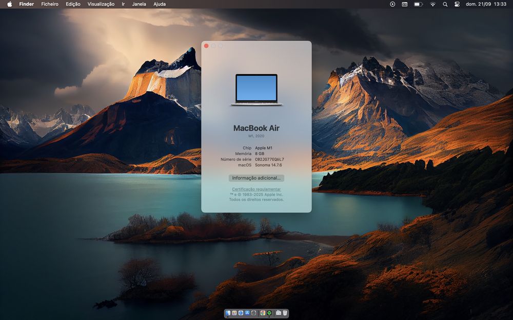 Macbook Air M1 • 256 GB SSD