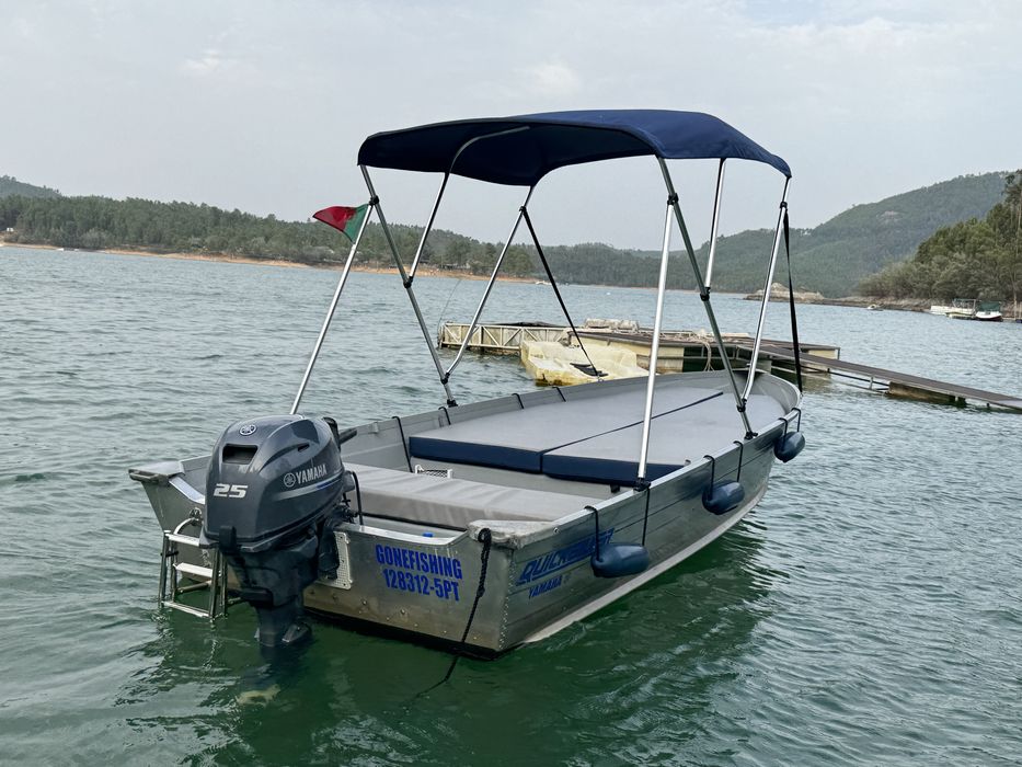 Barco Aluminio Quicksilver 450 Motor 25HP c/ Start