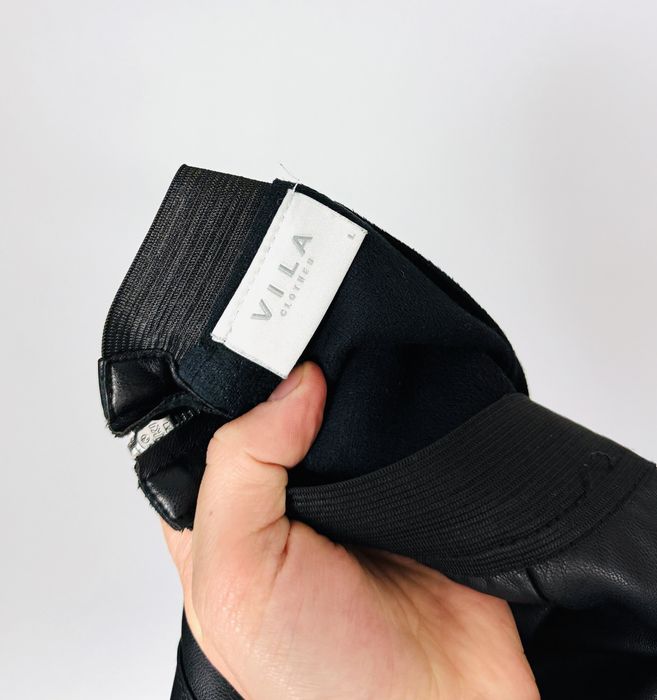 Czarna spódnica z ekoskóry L 40 VILA