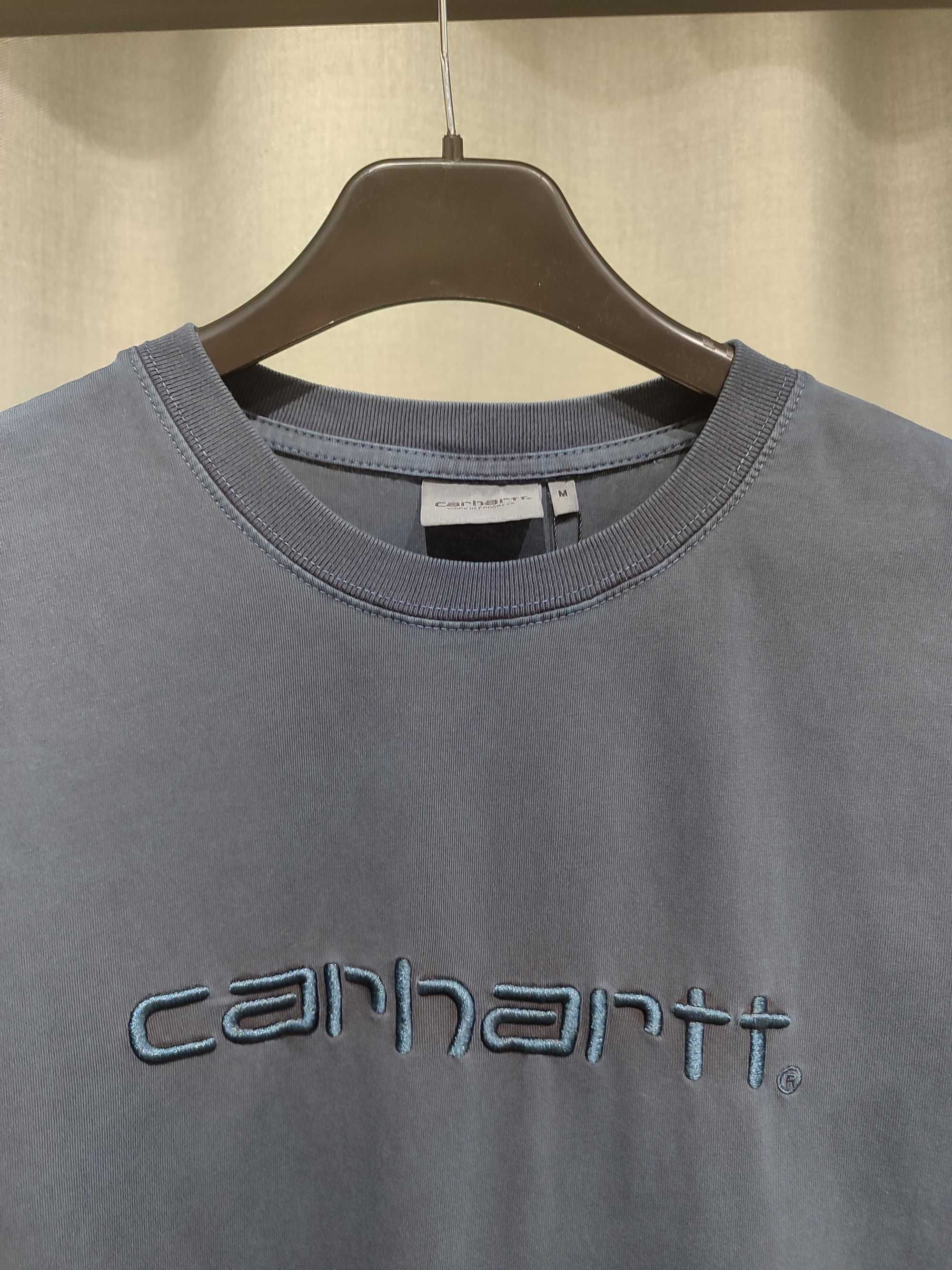 Футболка CARHARTT WIP Script T-shirt Washed Navy